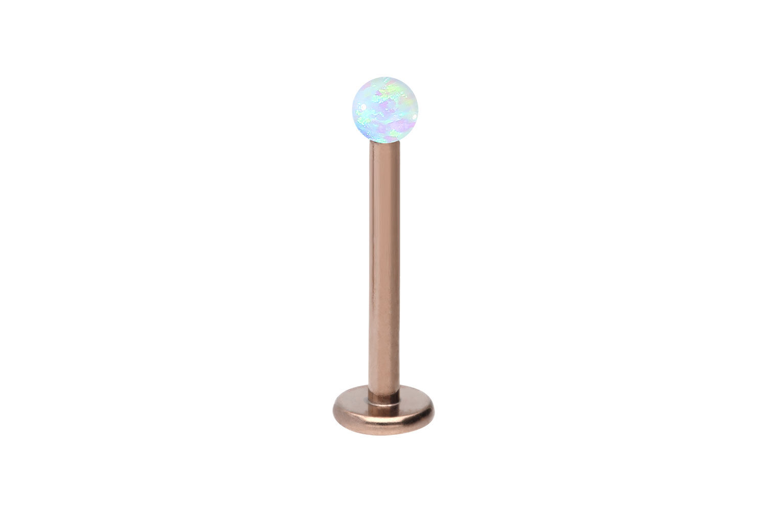 Chirurgenstahl Labret Piercing SYNTHETISCHER OPAL